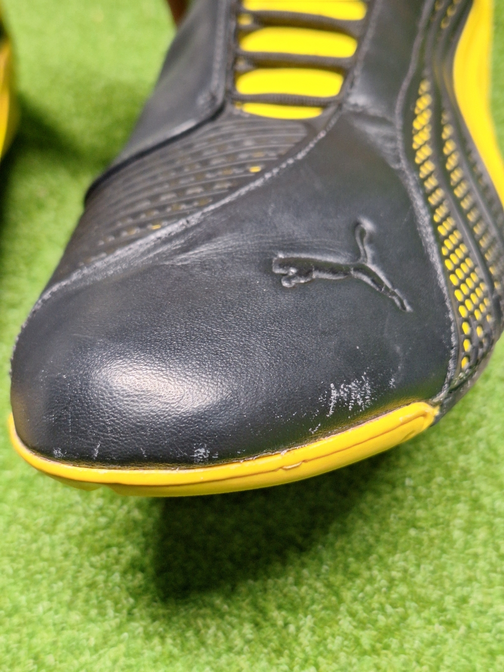 RARE! Puma Ferrari Driving Shoe Siluro SF Yellow & Black - Men's Size 10.5 - Picture 9 of 14